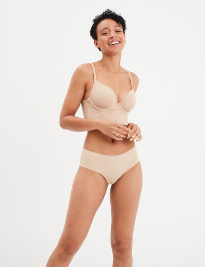 Shorty sans couture beige femme