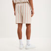 Bermuda droit coton blanc homme