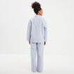 Ensemble pyjama pantalon chemise coton ecru femme