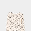 T-shirt côtelé manches longues coton beige fille