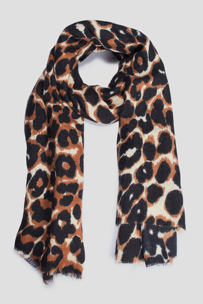 Foulard marron femme