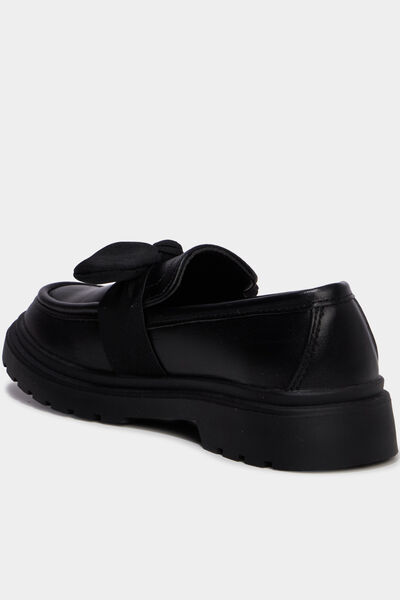 Mocassins avec noeuds noir fille