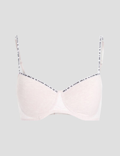 Soutien-gorge triangle paddé rose femme