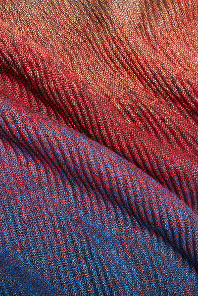 Écharpe plissée multicolore femme