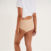 Culotte taille haute beige femme