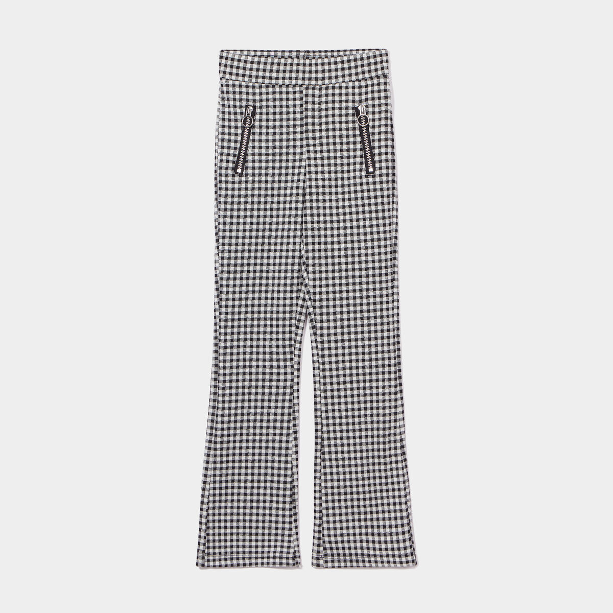 Tregging flare poches zippées ecru fille