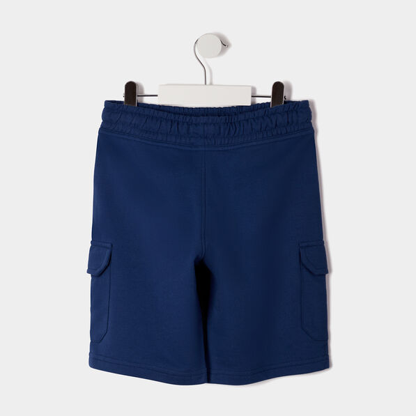 Short droit bleu marine garçon