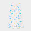 Combishort sans manches coton blanc b&eacute;b&eacute; gar&ccedil;on