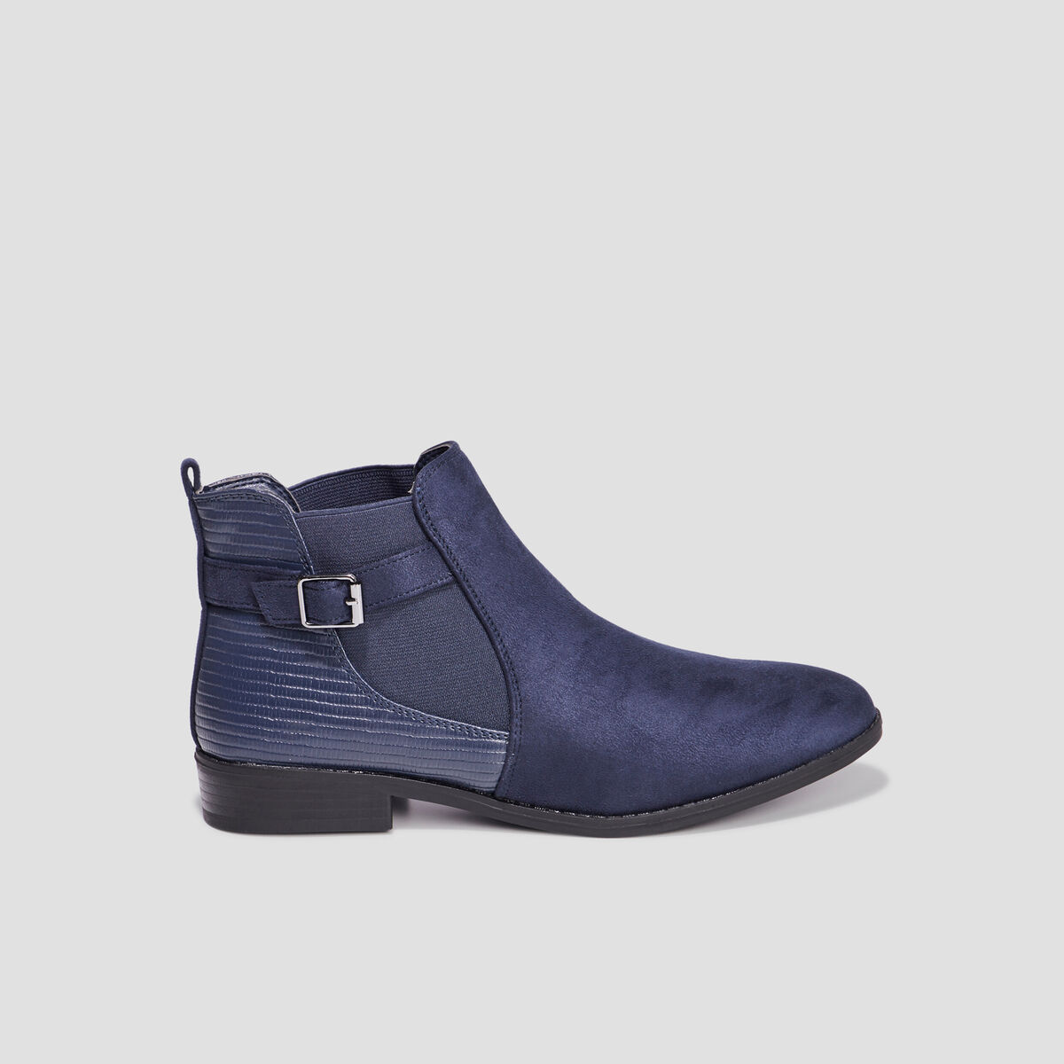 Bottines chelsea avec boucles bleu femme