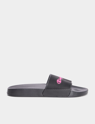 Mules Champion Daytona noir femme