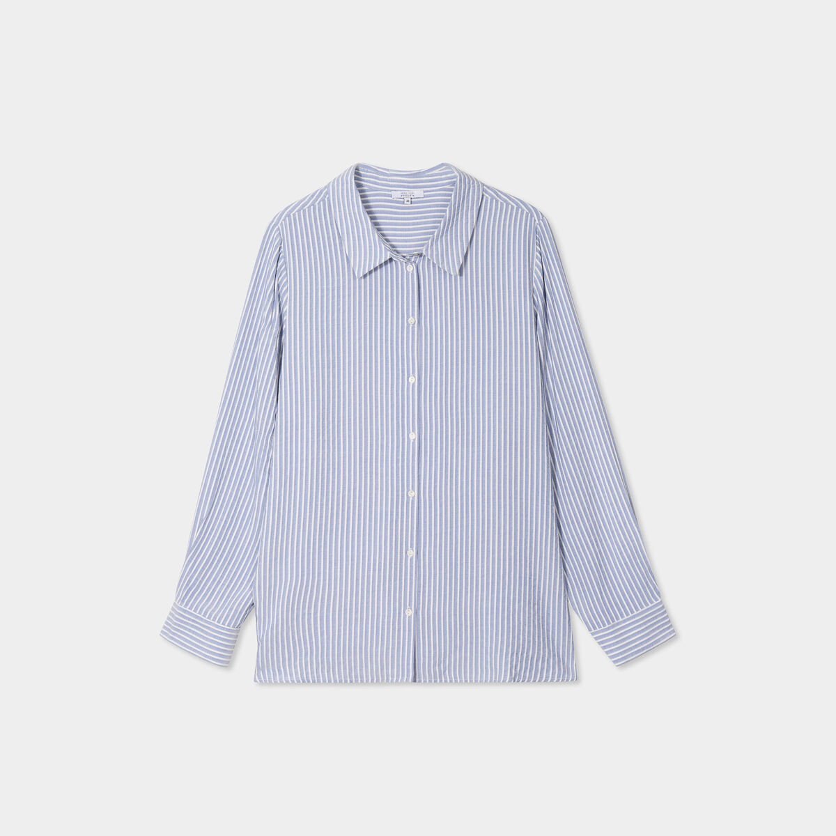 Chemise manches longues bleu marine femme grande taille