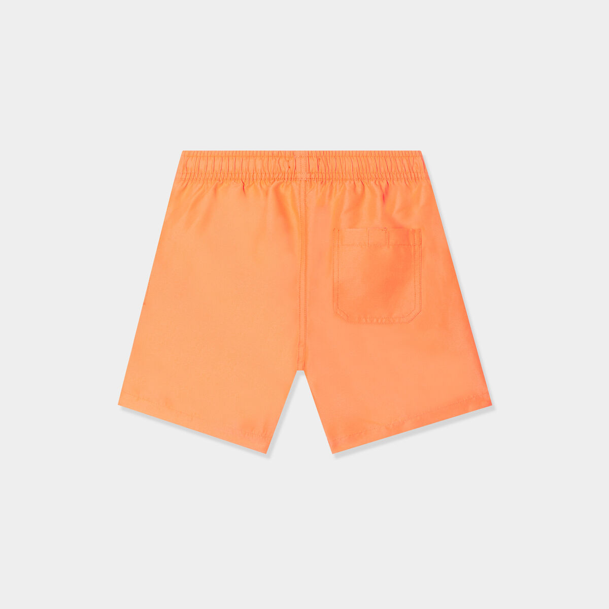 Short de bain taille &eacute;lastiqu&eacute;e orange fluo gar&ccedil;on