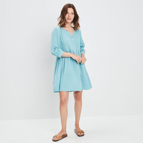 robe evasee manches 34 bleu roi femme Robe évasée manches 3/4 bleu roi femme