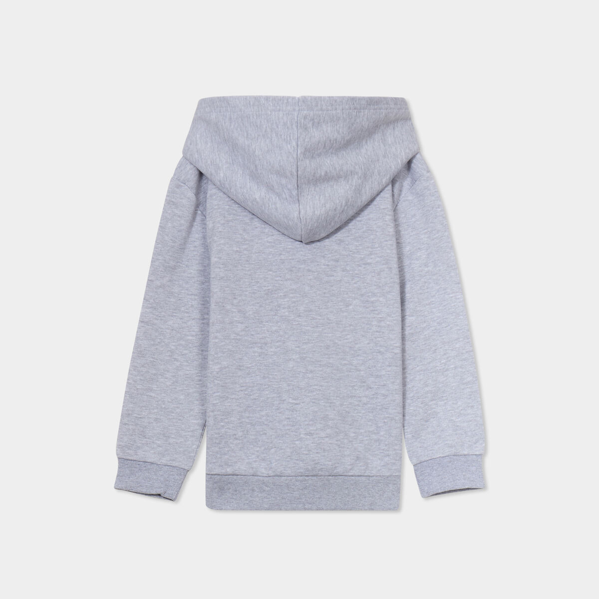 Sweat &agrave; capuche hoodie oversize gris clair gar&ccedil;on