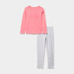 Ensemble pyjama pantalon t-shirt coton rose framboise fille