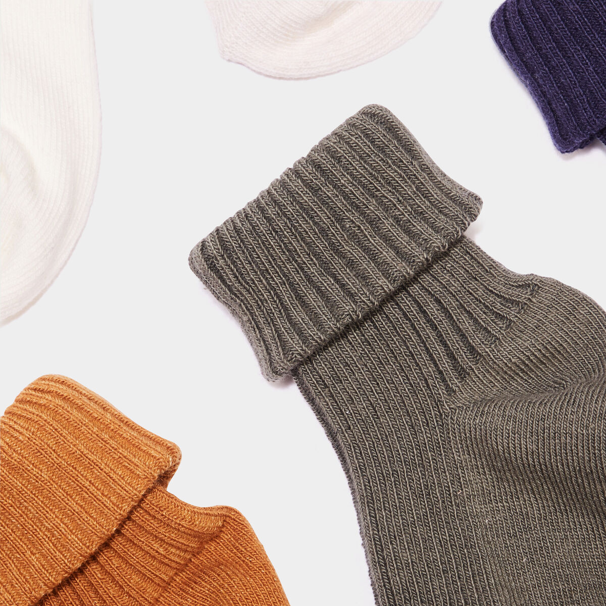 Lot 5 paires chaussettes c&ocirc;tel&eacute;es coton multicolore b&eacute;b&eacute; gar&ccedil;on