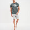 Ensemble pyjama short et t-shirt vert kaki homme