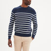 Pull marinière col rond Creeks bleu marine homme