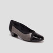 Escarpins à talons en cuir noir femme