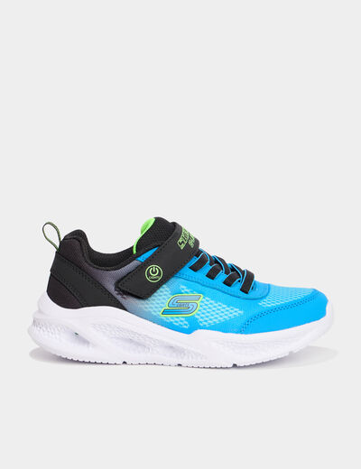 Baskets running semelles lumineuses bleu garçon