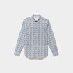 Chemise ajust&eacute;e manches longues multicolore homme