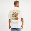 T-shirt relax manches courtes coton blanc homme