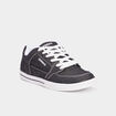 Tennis basses en toile &agrave; lacets noir homme