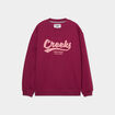 Sweat col rond manches longues Creeks prune femme