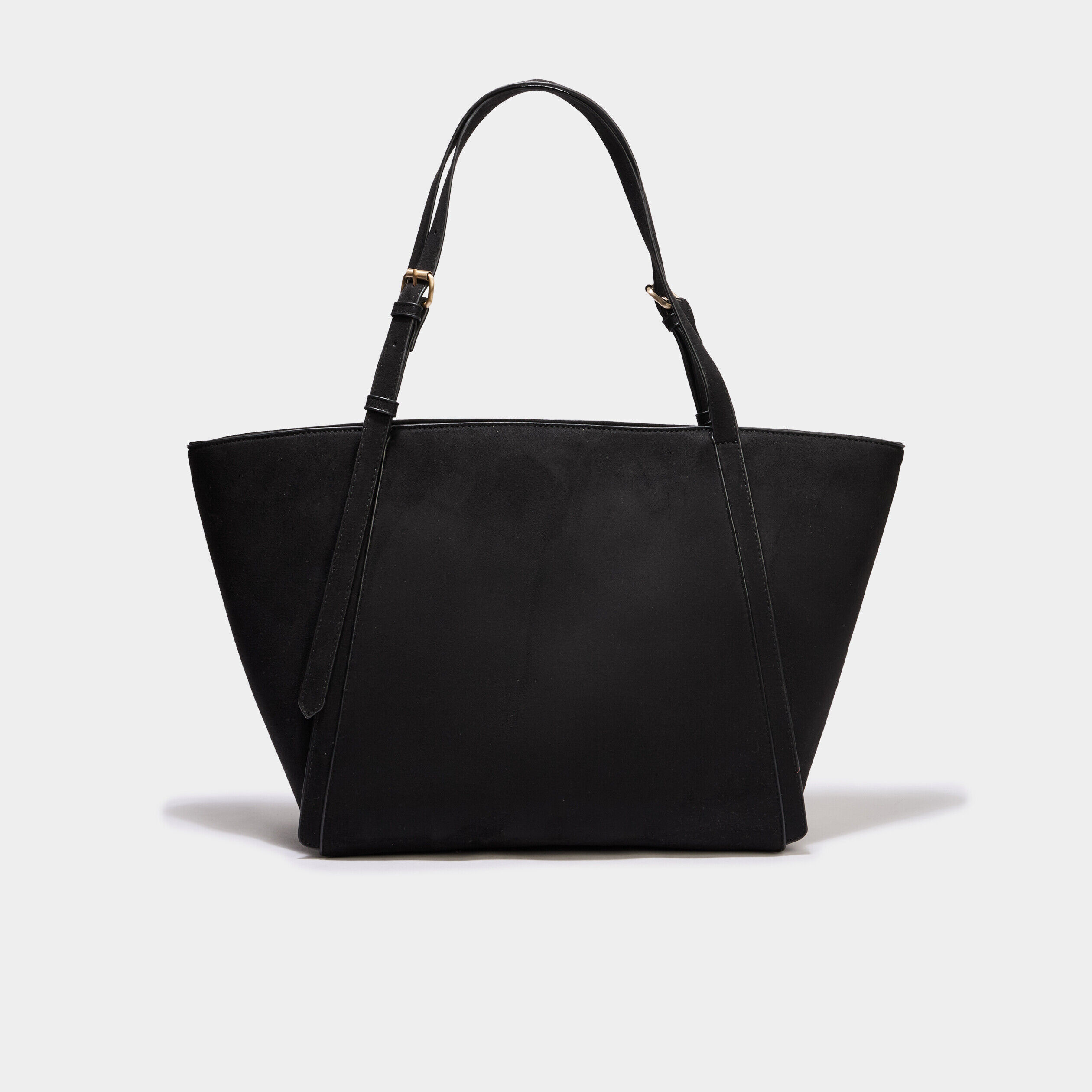 Sac cabas grand format zippé noir femme
