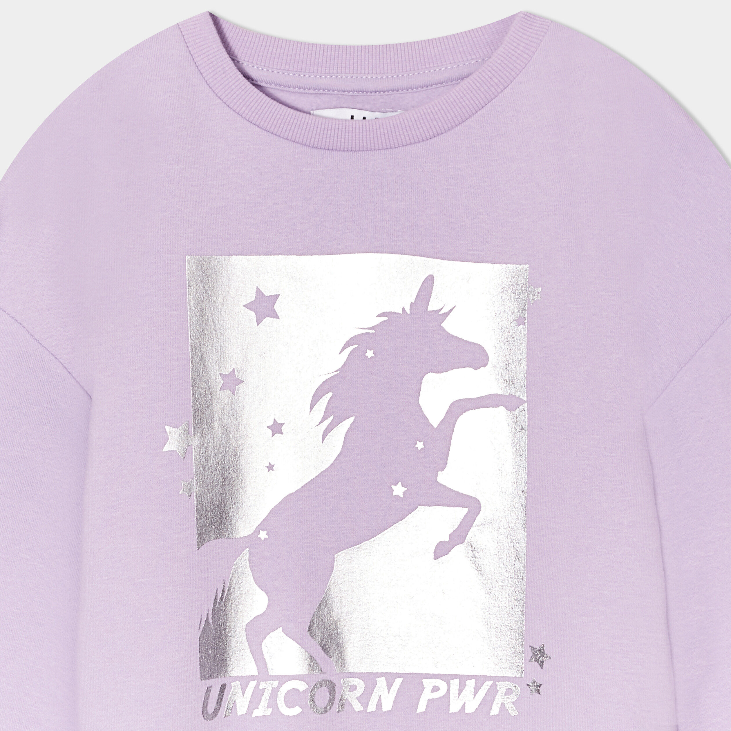 Sweat-shirt ONLY Pour Fille - Coupe Normale, Col Rond, épaules Tombantes, 60% Coton 40% Polyester