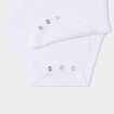 Body US velours coton manches longues blanc b&eacute;b&eacute;