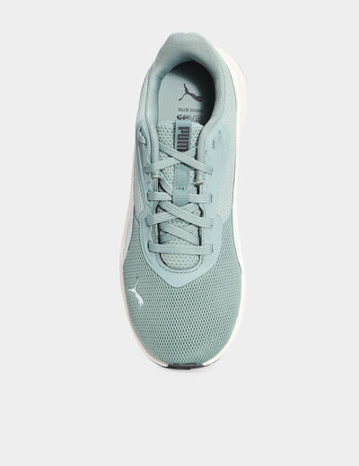 Baskets running Puma Flexi Moderne vert femme