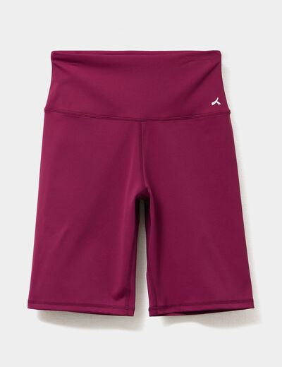 Cycliste de sport taille haute violet foncé femme