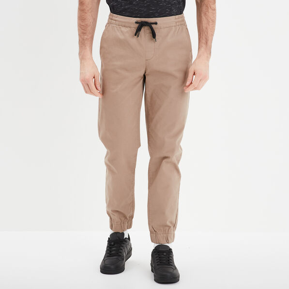 Pantalon jogpant taupe homme