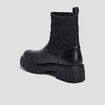 Bottines matelassées noir femme