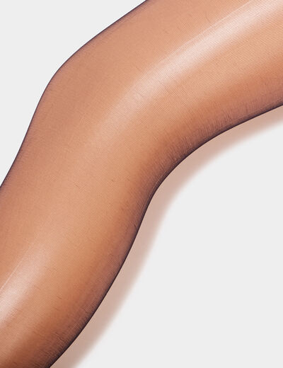 Lot de 3 Collants semi-transparents noir femme