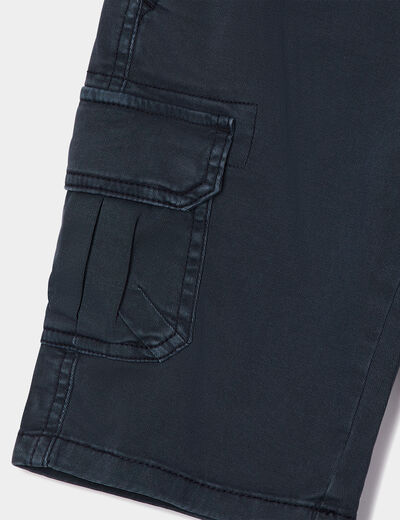 Short cargo bleu marine garçon