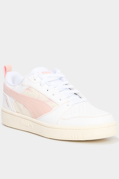 Baskets basses &agrave; lacets Puma rose femme