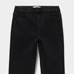Jegging bootcut taille &eacute;lastiqu&eacute;e denim noir fille