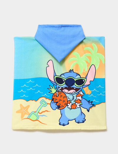 Cape de bain avec capuche Stitch multicolore gar&ccedil;on