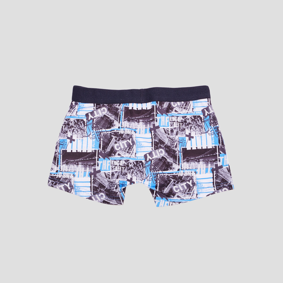 Lot 3 boxers coton bleu garçon