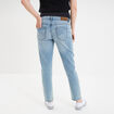 Jeans grossesse slim 7/8ème avec bandeau denim double stone femme maternité