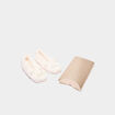 Chaussons ballerines avec étui blanc femme