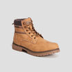 Bottines montantes semelles crant&eacute;es jaune homme