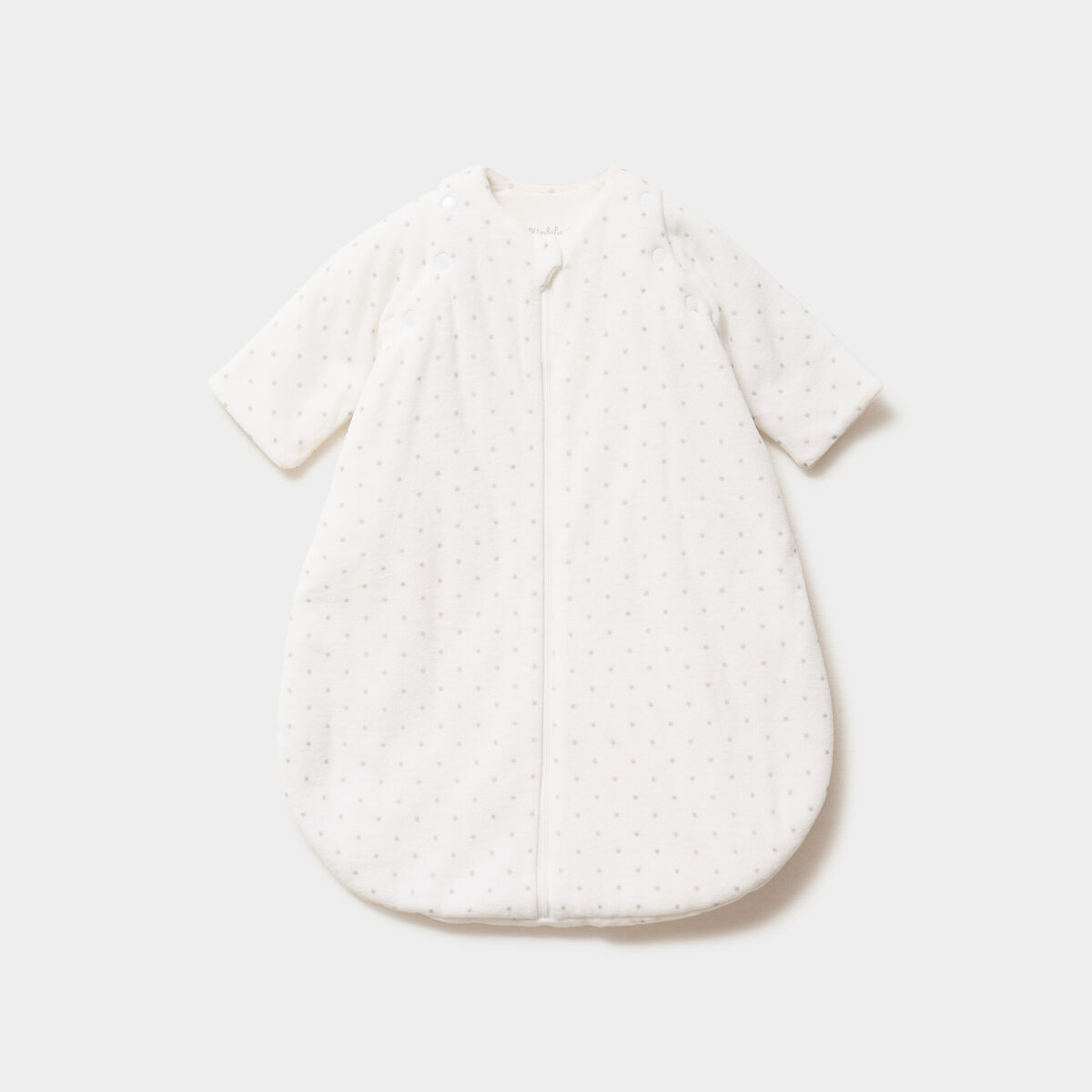 Gigoteuse effet velours zipp&eacute;e TOG 3 blanc b&eacute;b&eacute;