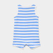 Combishort sans manches coton blanc b&eacute;b&eacute; gar&ccedil;on