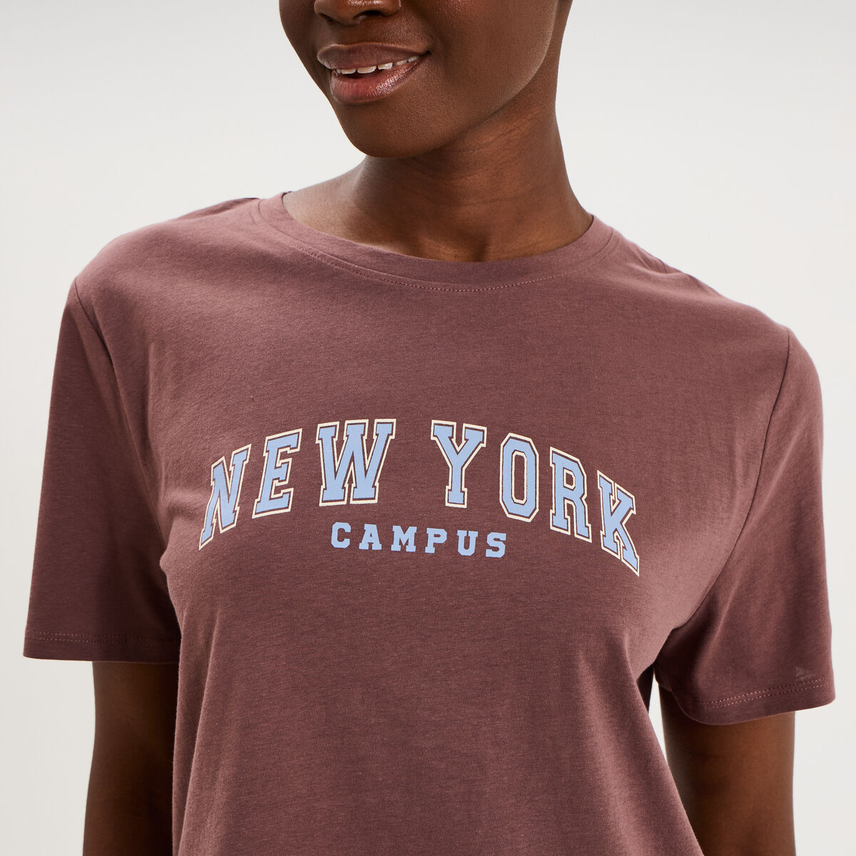 Ensemble pyjama pantalon t-shirt coton beige femme