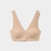 Soutien-gorge brassi&egrave;re microfibre beige femme