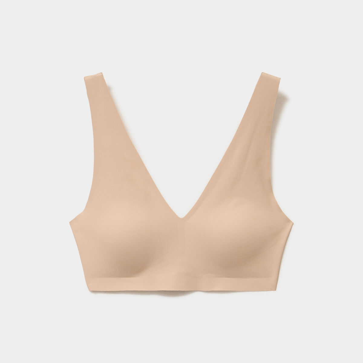 Soutien-gorge brassi&egrave;re microfibre beige femme