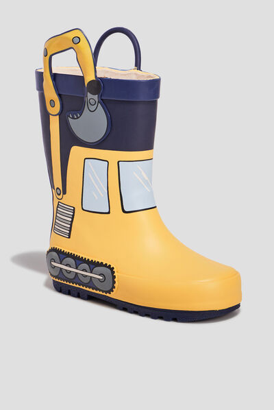 Bottes de pluie jaune garçon
